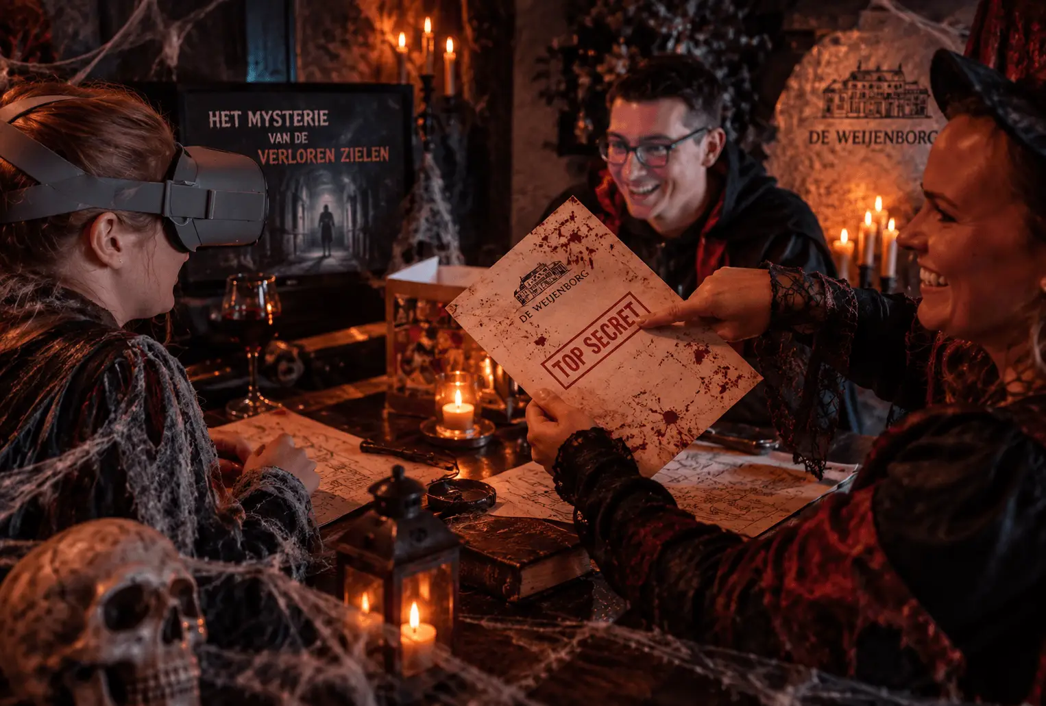 VR Escape Dining tijdens Halloween bij De Weijenborg